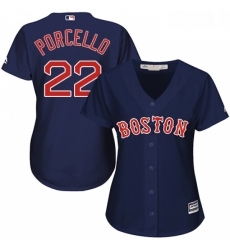 Womens Majestic Boston Red Sox 22 Rick Porcello Replica Navy Blue Alternate Road MLB Jersey Womens Majestic Boston Red Sox 22 Rick Porcello Replica Navy Blue Alternate Road MLB Jersey