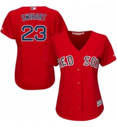 Womens Majestic Boston Red Sox 23 Blake Swihart Authentic Red Alternate Home MLB Jersey Womens Majestic Boston Red Sox 23 Blake Swihart Authentic Red Alternate Home MLB Jersey