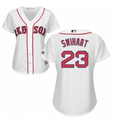 Womens Majestic Boston Red Sox 23 Blake Swihart Authentic White Home MLB Jersey Womens Majestic Boston Red Sox 23 Blake Swihart Authentic White Home MLB Jersey