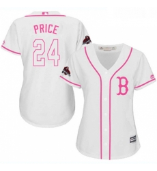 Womens Majestic Boston Red Sox 24 David Price Authentic White Fashion 2018 World Series Champions MLB Jersey Womens Majestic Boston Red Sox 24 David Price Authentic White Fashion 2018 World Series Champions MLB Jersey