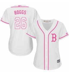 Womens Majestic Boston Red Sox 26 Wade Boggs Authentic White Fashion MLB Jersey Womens Majestic Boston Red Sox 26 Wade Boggs Authentic White Fashion MLB Jersey