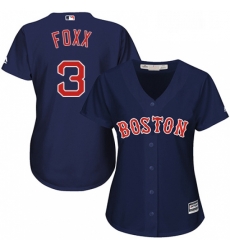 Womens Majestic Boston Red Sox 3 Jimmie Foxx Replica Navy Blue Alternate Road MLB Jersey Womens Majestic Boston Red Sox 3 Jimmie Foxx Replica Navy Blue Alternate Road MLB Jersey