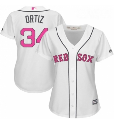 Womens Majestic Boston Red Sox 34 David Ortiz Authentic White Mothers Day MLB Jersey Womens Majestic Boston Red Sox 34 David Ortiz Authentic White Mothers Day MLB Jersey