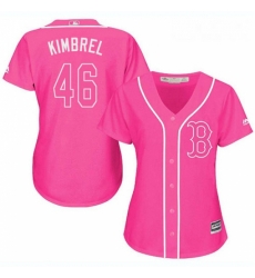 Womens Majestic Boston Red Sox 46 Craig Kimbrel Authentic Pink Fashion MLB Jersey Womens Majestic Boston Red Sox 46 Craig Kimbrel Authentic Pink Fashion MLB Jersey