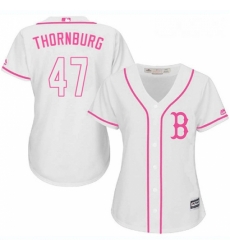 Womens Majestic Boston Red Sox 47 Tyler Thornburg Replica White Fashion MLB Jersey Womens Majestic Boston Red Sox 47 Tyler Thornburg Replica White Fashion MLB Jersey