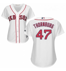 Womens Majestic Boston Red Sox 47 Tyler Thornburg Replica White Home MLB Jersey Womens Majestic Boston Red Sox 47 Tyler Thornburg Replica White Home MLB Jersey