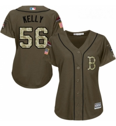Womens Majestic Boston Red Sox 56 Joe Kelly Authentic Green Salute to Service 2018 World Series Champions MLB Jersey Womens Majestic Boston Red Sox 56 Joe Kelly Authentic Green Salute to Service 2018 World Series Champions MLB Jersey
