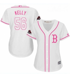 Womens Majestic Boston Red Sox 56 Joe Kelly Authentic White Fashion 2018 World Series Champions MLB Jersey Womens Majestic Boston Red Sox 56 Joe Kelly Authentic White Fashion 2018 World Series Champions MLB Jersey