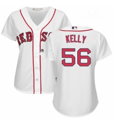 Womens Majestic Boston Red Sox 56 Joe Kelly Replica White Home MLB Jersey Womens Majestic Boston Red Sox 56 Joe Kelly Replica White Home MLB Jersey