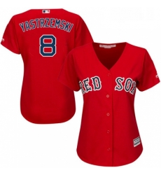 Womens Majestic Boston Red Sox 8 Carl Yastrzemski Authentic Red Alternate Home MLB Jersey Womens Majestic Boston Red Sox 8 Carl Yastrzemski Authentic Red Alternate Home MLB Jersey