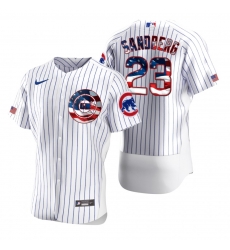 Men Chicago Cubs 23 Ryne Sandberg Men Nike White Fluttering USA Flag Limited Edition Flex Base MLB Jersey Men Chicago Cubs 23 Ryne Sandberg Men Nike White Fluttering USA Flag Limited Edition Flex Base MLB Jersey