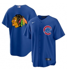 Men Chicago Cubs 26 Blackhawks Royal Cool Base Stitched Baseball Jersey Men Chicago Cubs 26 Blackhawks Royal Cool Base Stitched Baseball Jersey