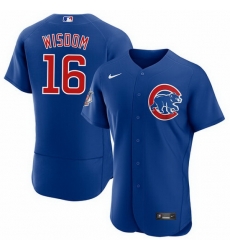 Men's Chicago Cubs #16 Patrick Wisdom Blue Flex Base Stitched Jersey Men's Chicago Cubs #16 Patrick Wisdom Blue Flex Base Stitched Jersey