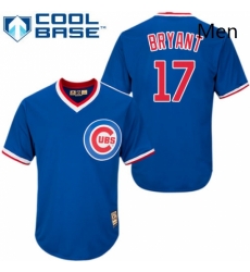 Mens Majestic Chicago Cubs 17 Kris Bryant Replica Royal Blue Cooperstown MLB Jersey Mens Majestic Chicago Cubs 17 Kris Bryant Replica Royal Blue Cooperstown MLB Jersey