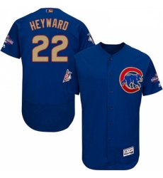 Mens Majestic Chicago Cubs 22 Jason Heyward Authentic Royal Blue 2017 Gold Champion Flex Base MLB Jersey Mens Majestic Chicago Cubs 22 Jason Heyward Authentic Royal Blue 2017 Gold Champion Flex Base MLB Jersey