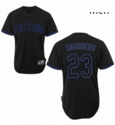 Mens Majestic Chicago Cubs 23 Ryne Sandberg Authentic Black Fashion MLB Jersey Mens Majestic Chicago Cubs 23 Ryne Sandberg Authentic Black Fashion MLB Jersey