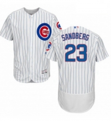Mens Majestic Chicago Cubs 23 Ryne Sandberg White Home Flex Base Authentic Collection MLB Jersey Mens Majestic Chicago Cubs 23 Ryne Sandberg White Home Flex Base Authentic Collection MLB Jersey