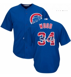 Mens Majestic Chicago Cubs 34 Kerry Wood Authentic Royal Blue Team Logo Fashion Cool Base MLB Jersey Mens Majestic Chicago Cubs 34 Kerry Wood Authentic Royal Blue Team Logo Fashion Cool Base MLB Jersey