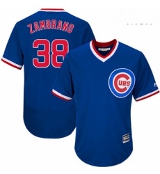 Mens Majestic Chicago Cubs 38 Carlos Zambrano Replica Royal Blue Cooperstown Cool Base MLB Jersey Mens Majestic Chicago Cubs 38 Carlos Zambrano Replica Royal Blue Cooperstown Cool Base MLB Jersey