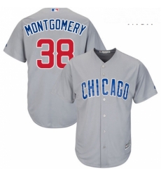 Mens Majestic Chicago Cubs 38 Mike Montgomery Replica Grey Road Cool Base MLB Jersey Mens Majestic Chicago Cubs 38 Mike Montgomery Replica Grey Road Cool Base MLB Jersey