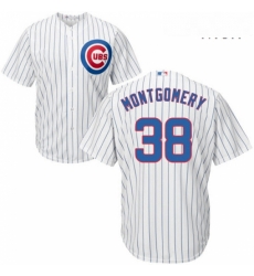 Mens Majestic Chicago Cubs 38 Mike Montgomery Replica White Home Cool Base MLB Jersey Mens Majestic Chicago Cubs 38 Mike Montgomery Replica White Home Cool Base MLB Jersey