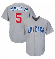 Mens Majestic Chicago Cubs 5 Albert Almora Jr Replica Grey Road Cool Base MLB Jersey Mens Majestic Chicago Cubs 5 Albert Almora Jr Replica Grey Road Cool Base MLB Jersey