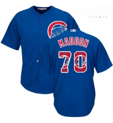 Mens Majestic Chicago Cubs 70 Joe Maddon Authentic Royal Blue Team Logo Fashion Cool Base MLB Jersey Mens Majestic Chicago Cubs 70 Joe Maddon Authentic Royal Blue Team Logo Fashion Cool Base MLB Jersey