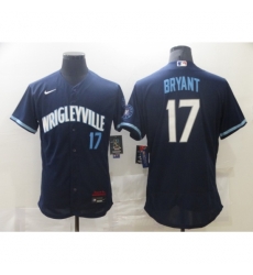 Men's Nike Chicago Cubs #17 Kris Bryant Navy Royal Alternate Stitched Jersey Men's Nike Chicago Cubs #17 Kris Bryant Navy Royal Alternate Stitched Jersey