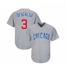 Youth Chicago Cubs 3 Daniel Descalso Authentic Grey Road Cool Base Baseball Jersey Youth Chicago Cubs 3 Daniel Descalso Authentic Grey Road Cool Base Baseball Jersey