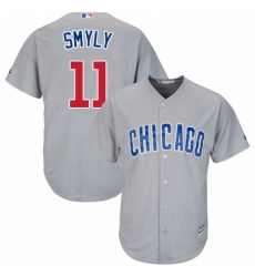 Youth Majestic Chicago Cubs 11 Drew Smyly Authentic Grey Road Cool Base MLB Jersey Youth Majestic Chicago Cubs 11 Drew Smyly Authentic Grey Road Cool Base MLB Jersey