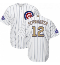 Youth Majestic Chicago Cubs 12 Kyle Schwarber Authentic White 2017 Gold Program Cool Base MLB Jersey Youth Majestic Chicago Cubs 12 Kyle Schwarber Authentic White 2017 Gold Program Cool Base MLB Jersey