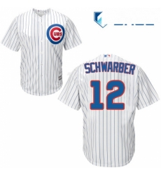 Youth Majestic Chicago Cubs 12 Kyle Schwarber Replica White Home Cool Base MLB Jersey Youth Majestic Chicago Cubs 12 Kyle Schwarber Replica White Home Cool Base MLB Jersey