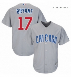 Youth Majestic Chicago Cubs 17 Kris Bryant Replica Grey Road Cool Base MLB Jersey Youth Majestic Chicago Cubs 17 Kris Bryant Replica Grey Road Cool Base MLB Jersey