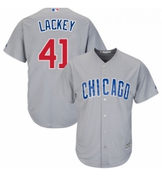 Youth Majestic Chicago Cubs 41 John Lackey Replica Grey Road Cool Base MLB Jersey Youth Majestic Chicago Cubs 41 John Lackey Replica Grey Road Cool Base MLB Jersey