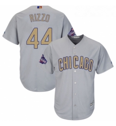 Youth Majestic Chicago Cubs 44 Anthony Rizzo Authentic Gray 2017 Gold Champion Cool Base MLB Jersey Youth Majestic Chicago Cubs 44 Anthony Rizzo Authentic Gray 2017 Gold Champion Cool Base MLB Jersey