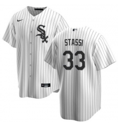 Men Chicago White Sox 33 Max Stassi White Cool Base Stitched Jersey Men Chicago White Sox 33 Max Stassi White Cool Base Stitched Jersey