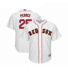 Youth Boston Red Sox 25 Steve Pearce Authentic White 2019 Gold Program Cool Base Baseball Jersey Youth Boston Red Sox 25 Steve Pearce Authentic White 2019 Gold Program Cool Base Baseball Jersey