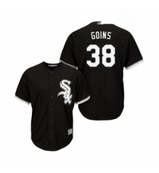Youth Chicago White Sox 38 Ryan Goins Replica Black Alternate Home Cool Base Baseball Jersey Youth Chicago White Sox 38 Ryan Goins Replica Black Alternate Home Cool Base Baseball Jersey