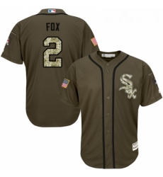 Youth Majestic Chicago White Sox 2 Nellie Fox Replica Green Salute to Service MLB Jersey Youth Majestic Chicago White Sox 2 Nellie Fox Replica Green Salute to Service MLB Jersey