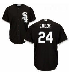 Youth Majestic Chicago White Sox 24 Joe Crede Authentic Black Alternate Home Cool Base MLB Jersey Youth Majestic Chicago White Sox 24 Joe Crede Authentic Black Alternate Home Cool Base MLB Jersey