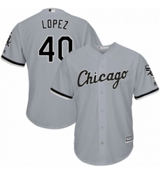 Youth Majestic Chicago White Sox 40 Reynaldo Lopez Replica Grey Road Cool Base MLB Jersey Youth Majestic Chicago White Sox 40 Reynaldo Lopez Replica Grey Road Cool Base MLB Jersey