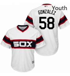 Youth Majestic Chicago White Sox 58 Miguel Gonzalez Replica White 2013 Alternate Home Cool Base MLB Jersey Youth Majestic Chicago White Sox 58 Miguel Gonzalez Replica White 2013 Alternate Home Cool Base MLB Jersey
