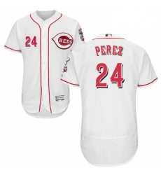 Mens Majestic Cincinnati Reds 24 Tony Perez White Home Flex Base Authentic Collection MLB Jersey Mens Majestic Cincinnati Reds 24 Tony Perez White Home Flex Base Authentic Collection MLB Jersey