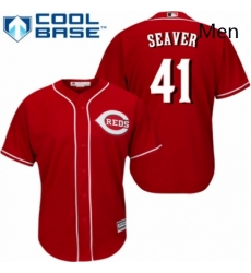 Mens Majestic Cincinnati Reds 41 Tom Seaver Replica Red Alternate Cool Base MLB Jersey Mens Majestic Cincinnati Reds 41 Tom Seaver Replica Red Alternate Cool Base MLB Jersey