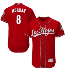 Mens Majestic Cincinnati Reds 8 Joe Morgan Red Los Rojos Flexbase Authentic Collection MLB Jersey Mens Majestic Cincinnati Reds 8 Joe Morgan Red Los Rojos Flexbase Authentic Collection MLB Jersey