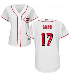 Womens Majestic Cincinnati Reds 17 Chris Sabo Authentic White Home Cool Base MLB Jersey Womens Majestic Cincinnati Reds 17 Chris Sabo Authentic White Home Cool Base MLB Jersey