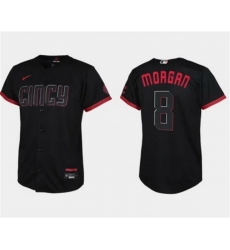 Youth Cincinnati Reds 8 Joe Morgan Black 2023 City Connect Stitched Baseball Jersey Youth Cincinnati Reds 8 Joe Morgan Black 2023 City Connect Stitched Baseball Jersey