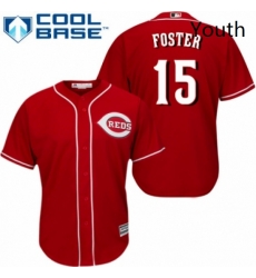 Youth Majestic Cincinnati Reds 15 George Foster Authentic Red Alternate Cool Base MLB Jersey Youth Majestic Cincinnati Reds 15 George Foster Authentic Red Alternate Cool Base MLB Jersey
