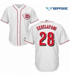 Youth Majestic Cincinnati Reds 28 Anthony DeSclafani Authentic White Home Cool Base MLB Jersey Youth Majestic Cincinnati Reds 28 Anthony DeSclafani Authentic White Home Cool Base MLB Jersey