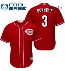 Youth Majestic Cincinnati Reds 3 Scooter Gennett Authentic Red Alternate Cool Base MLB Jersey Youth Majestic Cincinnati Reds 3 Scooter Gennett Authentic Red Alternate Cool Base MLB Jersey